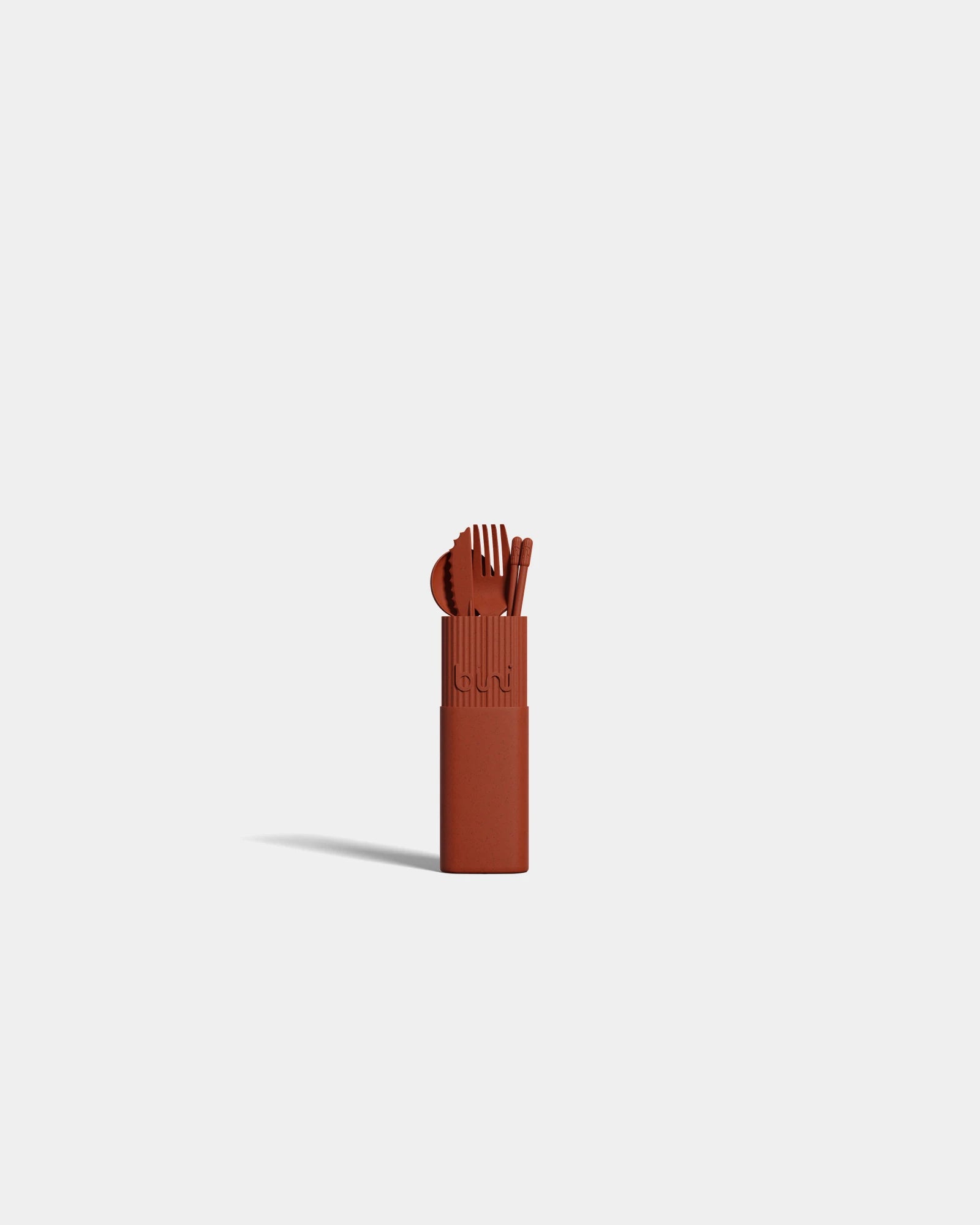 Bestekset bio-composite herbruikbaar om te personaliseren - Terracotta